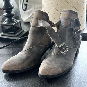 Sbicca Vintage Collection open back leather boots